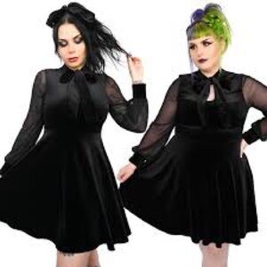 Foxblood Cindy Lou Velvet dress - size 4x - SOLD